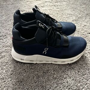 On Running Navy and Black Athletic Shoes